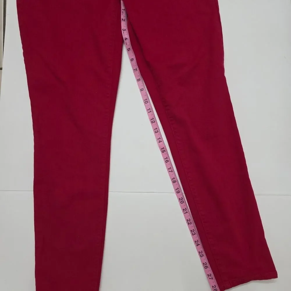 Y2K True Religion Red Skinny Jean Leggings Womens XL Stretch Jeggings - Picture 6 of 9